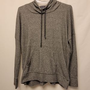 American Eagle Outfitters  - Womens Pocket Hoodie Grey - Stretchy - Size M
